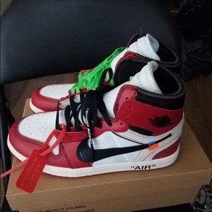 off white 1s red